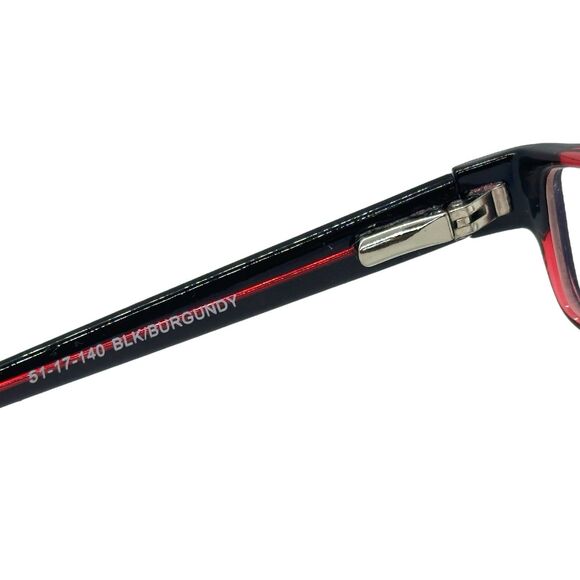 Enhance Eyewear 3893 CE Black/Burgundy 51-17-140 Full Rim Eyeglasses Frame - Picture 14 of 15